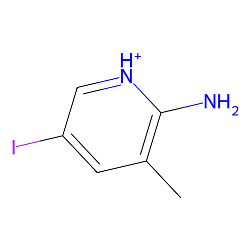 5-Iodo-3-methylpyridin-1-ium-2-amine structure