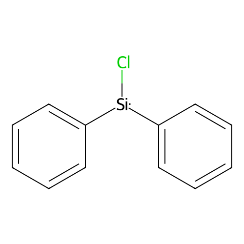 Benzene, 1,1'-(chlorosilylene)bis- structure