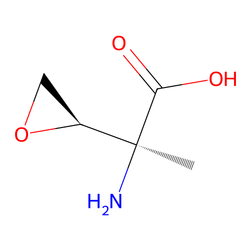 (2S)-2-氨基-2-[(2R)-环氧乙烷-2-基]丙酸 structure