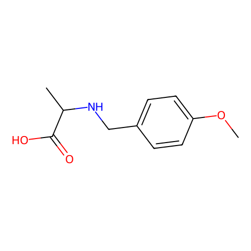 N-(4-methoxybenzyl)alanine structure