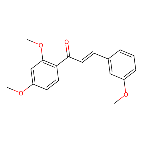 (2E)-1-(2,4-Dimethoxyphenyl)-3-(3-methoxyphenyl)prop-2-en-1-one structure