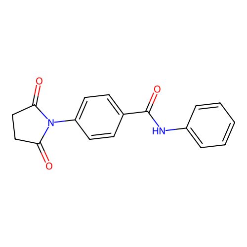 4-(2,5-dioxopyrrolidin-1-yl)-N-phenylbenzamide structure