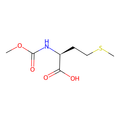 N-Carbomethoxy-L-methionine structure