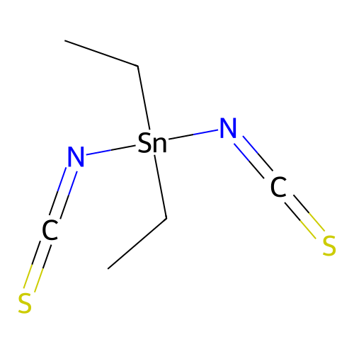 Stannane, diethyldiisothiocyanato- structure