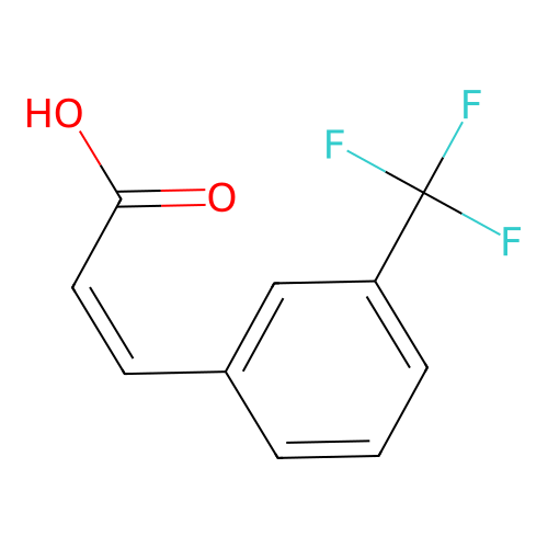 2-Propenoic acid, 3-[3-(trifluoromethyl)phenyl]-, (2Z)- structure