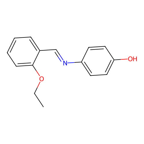 4-[(2-Ethoxybenzylidene)amino]phenol structure