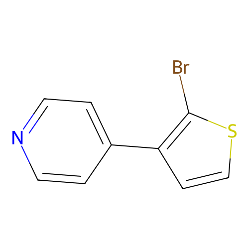 4-(2-Bromo-3-thienyl)pyridine structure
