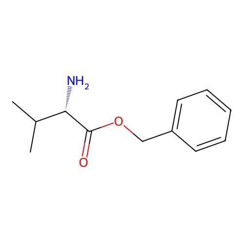 benzyl (2S)-2-amino-3-methylbutanoate structure