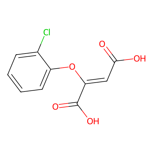 2-(2-Chlorophenoxy)-2-butenedioic acid structure
