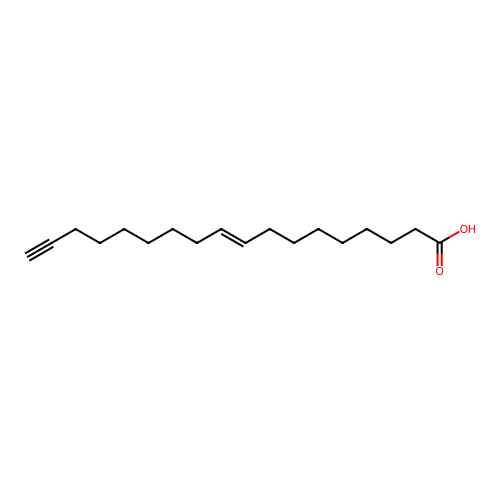 Octadec-9-en-17-ynoic acid structure