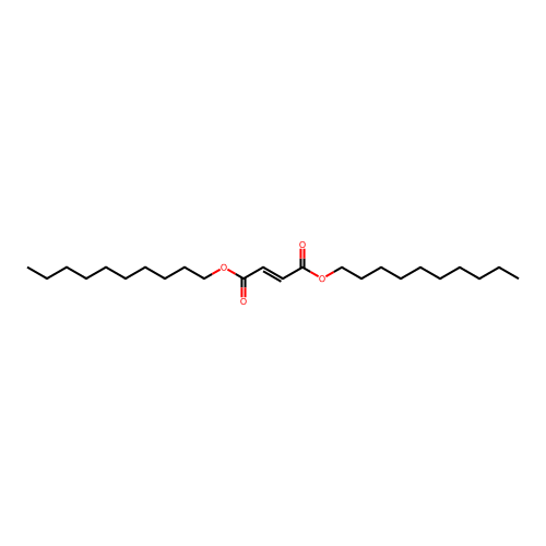 Di-n-decyl fumarate structure