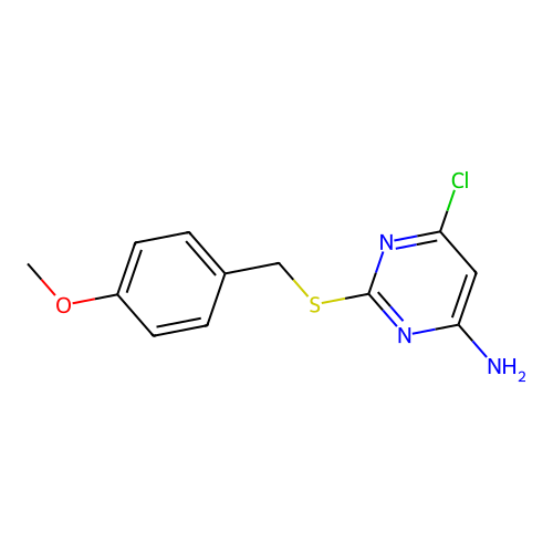 4-Amino-6-chloro-2-(4-methoxyphenylmethylthio)-pyrimidine structure