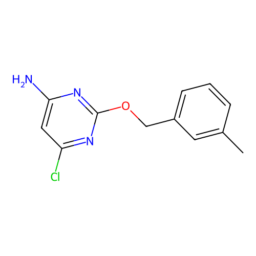 6-Chloro-2-(m-tolylmethoxy)pyrimidin-4-amine structure