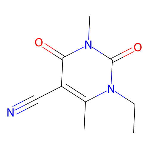 1-Ethyl-3,6-dimethyl-2,4-dioxopyrimidine-5-carbonitrile structure