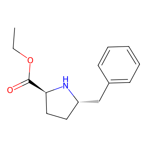 ethyl (2S,5S)-5-benzylpyrrolidine-2-carboxylate structure
