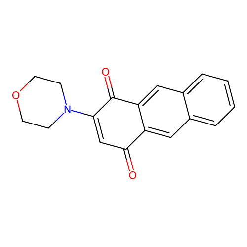 1,4-Anthracenedione, 2-(4-morpholinyl)- structure