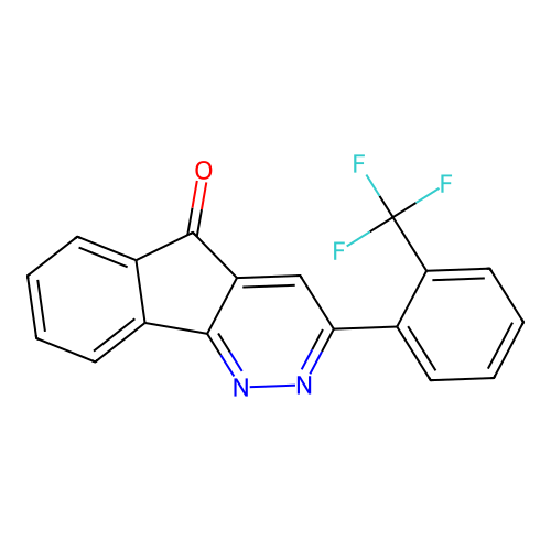 3-[2-(Trifluoromethyl)phenyl]-5H-indeno[1,2-c]pyridazin-5-one structure