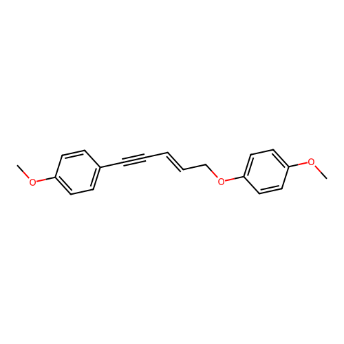 1-Methoxy-4-[(3E)-5-(4-methoxyphenoxy)pent-3-en-1-yn-1-yl]benzene structure