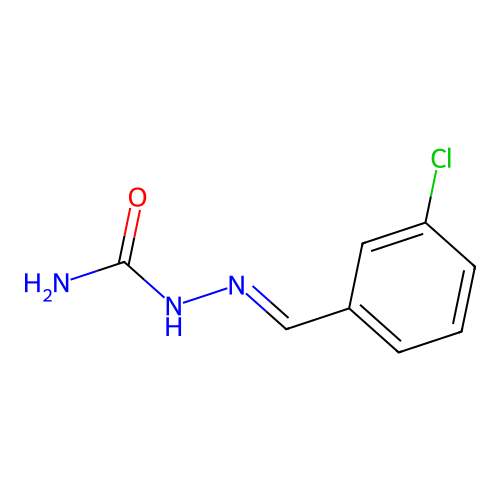 3-Chlorobenzaldehyde semicarbazone structure
