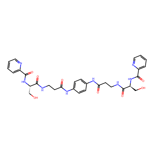 I(2)-Alaninamide, 2,2a(2)-(1,4-phenylene)bis[N-(2-pyridinylcarbonyl)-L-seryl- structure