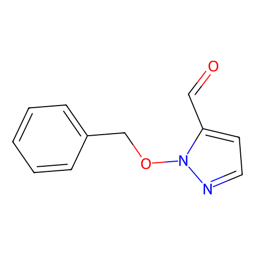 1-(benzyloxy)-1H-pyrazole-5-carbaldehyde structure