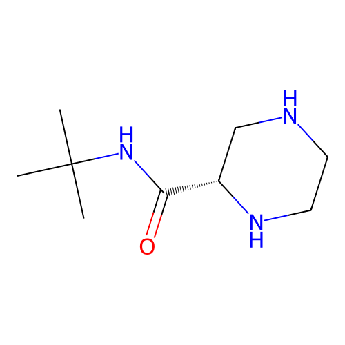(2S)-N-(1,1-Dimethylethyl)piperazine-2-carboxamide structure