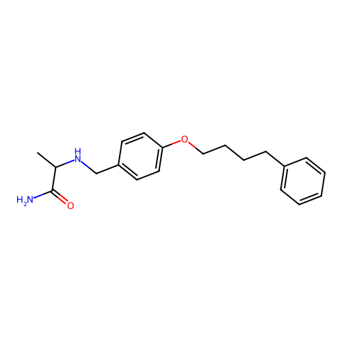 2-[[4-(4-Phenylbutoxy)phenyl]methylamino]propanamide structure