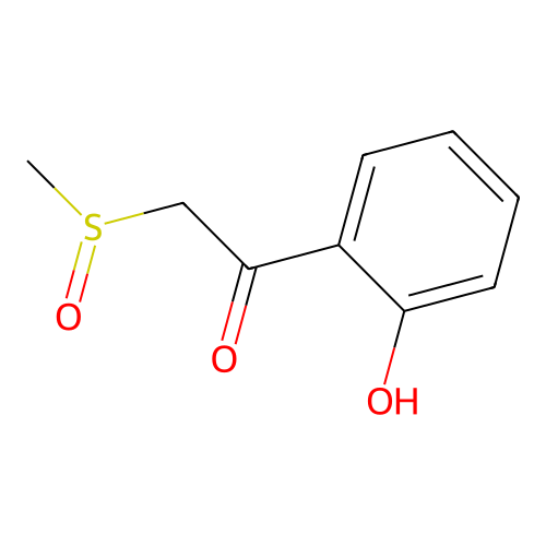 1-(2-Hydroxyphenyl)-2-(methylsulfinyl)ethanone structure