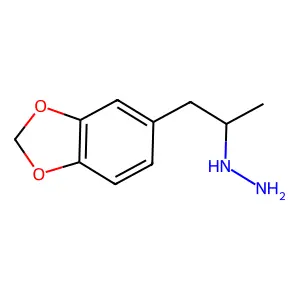 Hydrazine, 1-(alpha-methyl-3,4-methylenedioxy)phenethyl- structure