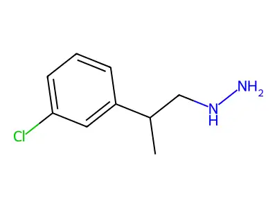 1-(间氯-α-甲基苯乙基)肼 structure