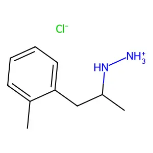 Hydrazine, 1-(alpha,o-dimethylphenethyl)-, hydrochloride structure