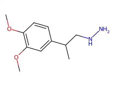 Hydrazine, 1-(3,4-dimethoxy-alpha-methyl)phenethyl- structure