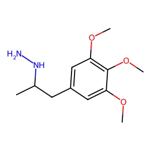 Hydrazine, 1-(alpha-methyl-3,4,5-trimethoxy)phenethyl- structure