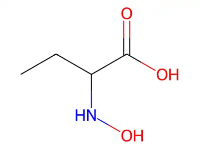 2-Hydroxyamino-butyric acid structure
