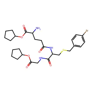 S-4-bromobenzylglutathione cyclopentyl diester structure