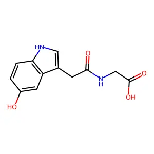 5-Hydroxyindoleacetylglycine structure