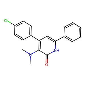 4-(4-Chlorophenyl)-3-(dimethylamino)-6-phenyl-2-pyridinol structure