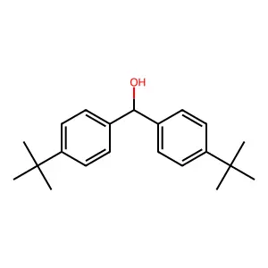 Bis(4-(tert-butyl)phenyl)methanol structure