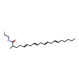 N-(2-氟乙基)-2-甲基二十碳-5,8,11,14-四烯酰胺 structure