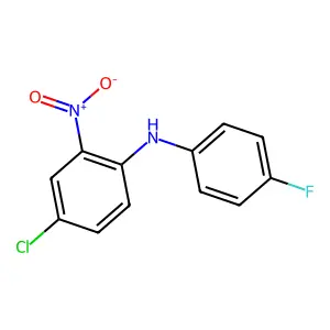 4-Chloro-n-(4-fluorophenyl)-2-nitroaniline structure