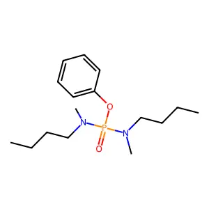 N,N'-二丁基-N,N'-二甲基磷二酰胺酸苯酯 structure