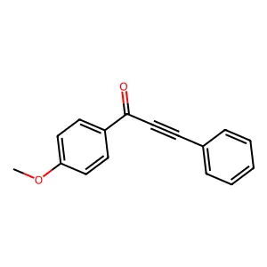Phenylethynyl p-methoxyphenyl ketone structure