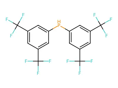 Bis(3,5-di(trifluoromethyl)phenyl)phosphine structure