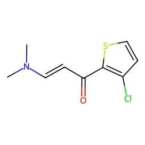 1-(3-Chlorothiophen-2-yl)-3-(dimethylamino)prop-2-en-1-one structure