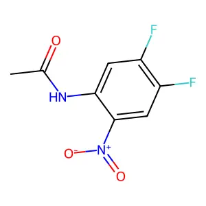 N-(4,5-二氟-2-硝基苯基)乙酰胺 structure