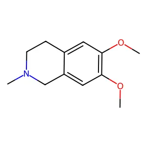 6,7-Dimethoxy-2-methyl-1,2,3,4-tetrahydro-isoquinoline structure