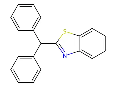 Benzothiazole, 2-(diphenylmethyl)- structure