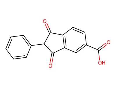 1,3-dioxo-2-phenyl-2,3-dihydro-1H-indene-5-carboxylic acid structure