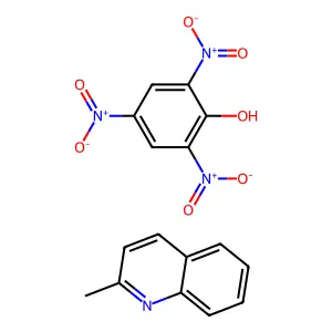 2-Methylquinoline; 2,4,6-trinitrophenol structure