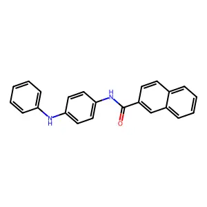N-(4-anilinophenyl)naphthalene-2-carboxamide structure
